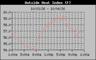 1 Day Heat Index Graph