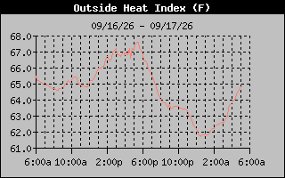 1 Day Heat Index Graph
