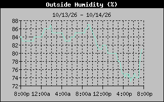 1 Day Humidity Graph