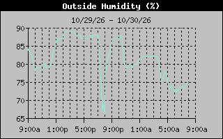 1 Day Humidity Graph