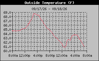 1 Day Temperature Graph