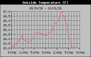 1 Day Temperature Graph