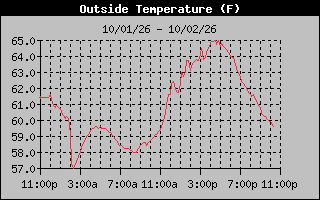 1 Day Temperature Graph