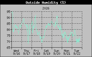 1 Week Humidity Graph