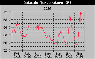 1 Week Temperature Graph