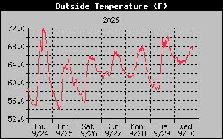 1 Week Temperature Graph