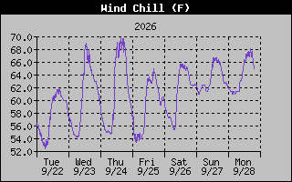 1 Week Wind Chill Graph