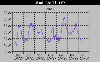 1 Week Wind Chill Graph