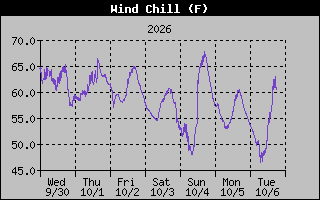 1 Week Wind Chill Graph