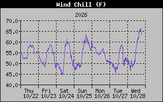 1 Week Wind Chill Graph