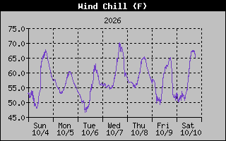 1 Week Wind Chill Graph