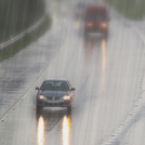 Moderate rain, Overcast